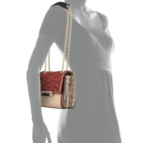 BUNDLE- DVF Black Python Shoulder Bag & Tote! - Picture 11 of 13